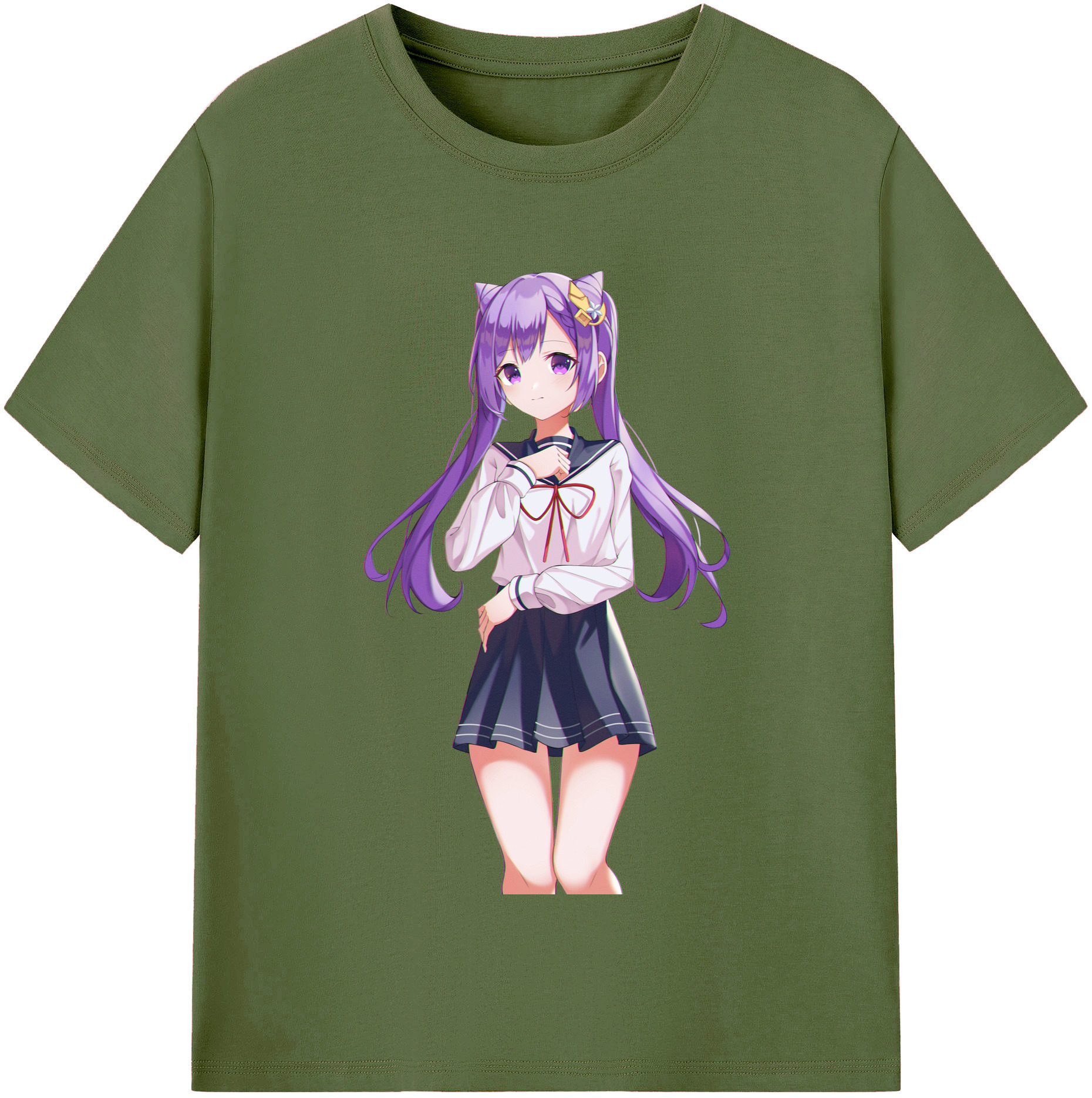 げんし神 刻晴 こくせい genshin Kokusei 綿100％半袖Tシャツ（フロントプリント）